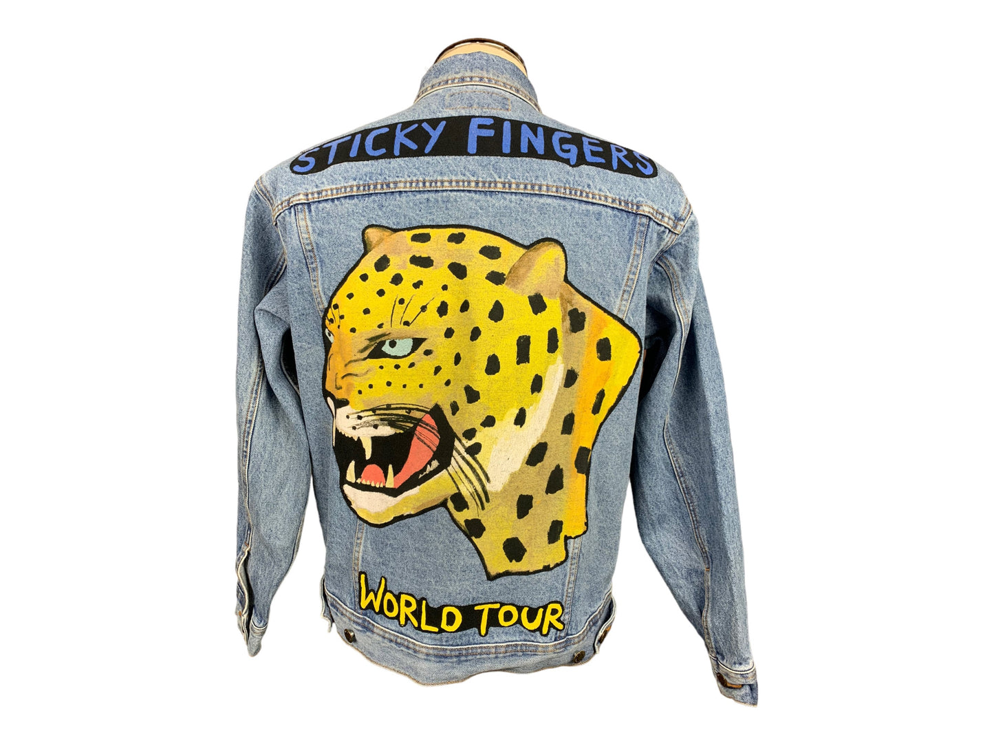 the Rolling Stones Jean Jacket Custom Rework M