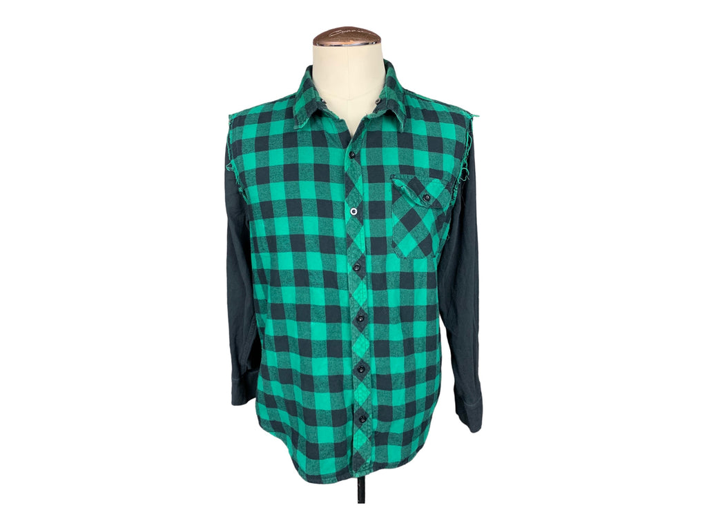 Five Finger Death Punch Flannel Custom Rework Shirt L