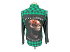 Five Finger Death Punch Flannel Custom Rework Shirt L
