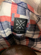 Volbeat Hooded Flannel Shirt Custom Rework L