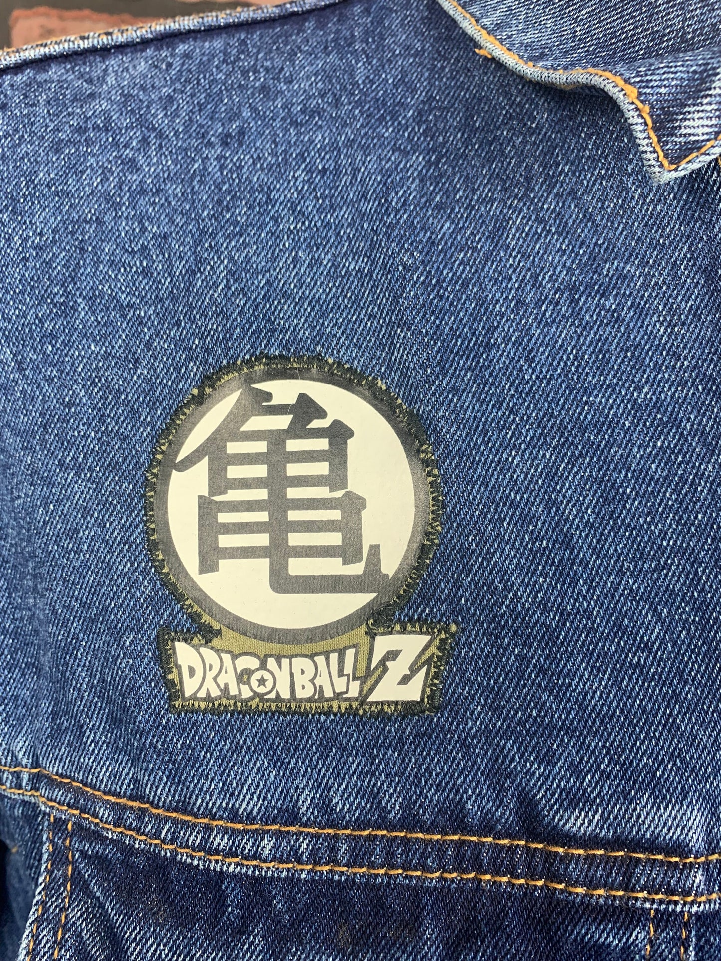 Dragonball Z Jean Jacket Custom Rework L